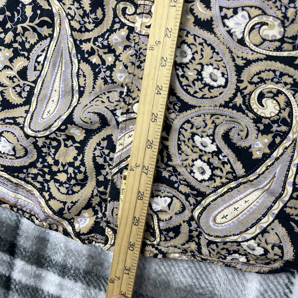 Larry Mahan Shirt Mens M Paisley Blue Pearl Snap Cowboy Collection - Picture 9 of 12